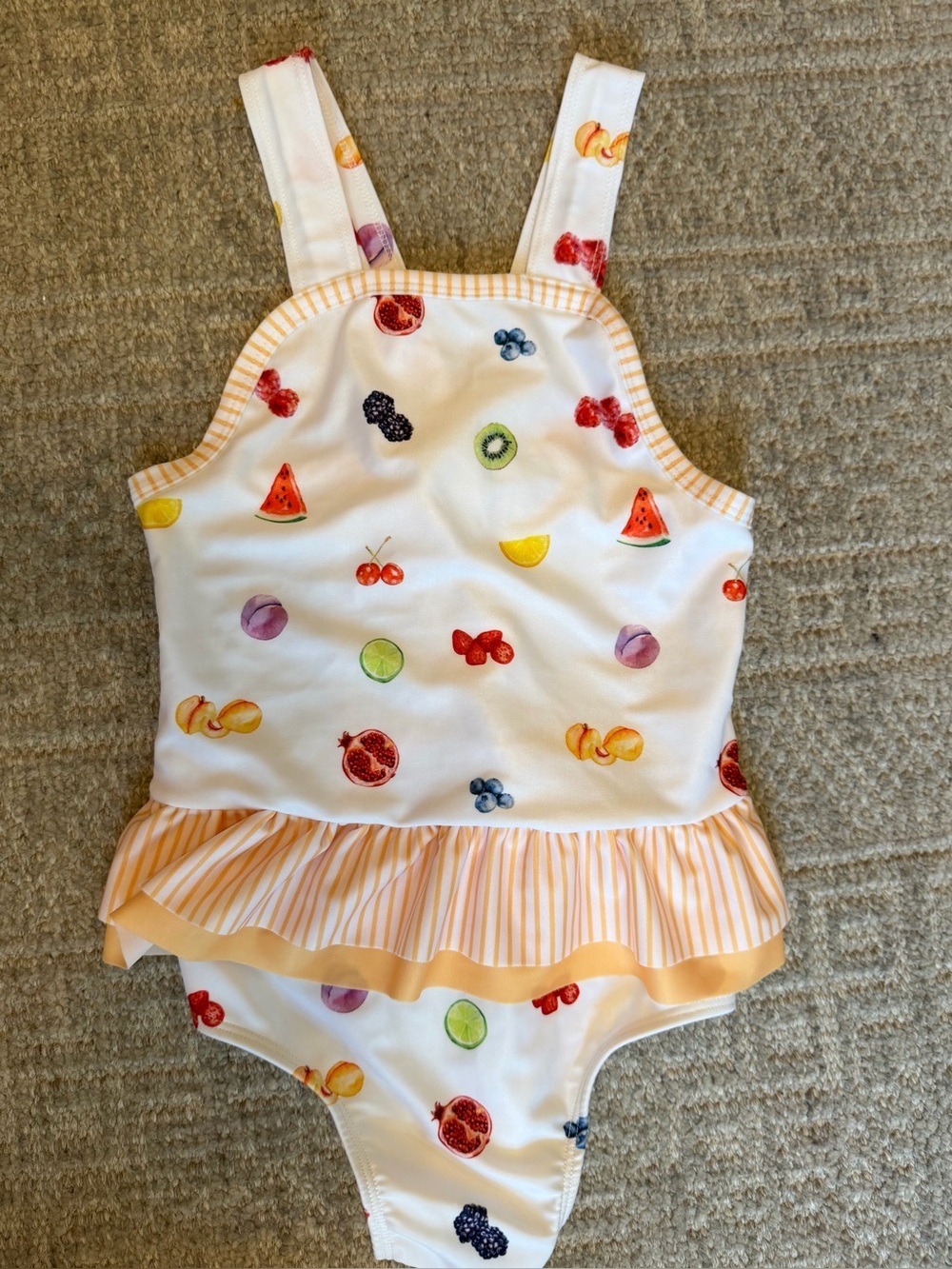 NWOT Sal & Pimenta fruit swimsuit size 6